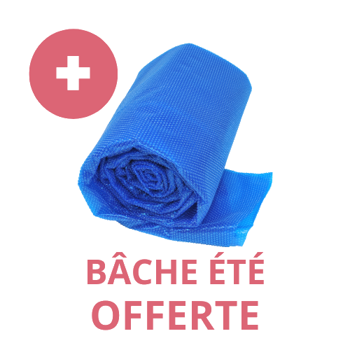 Piscine bois ronde Vanille 2 - Ø 4 m x H. 1,19 m
