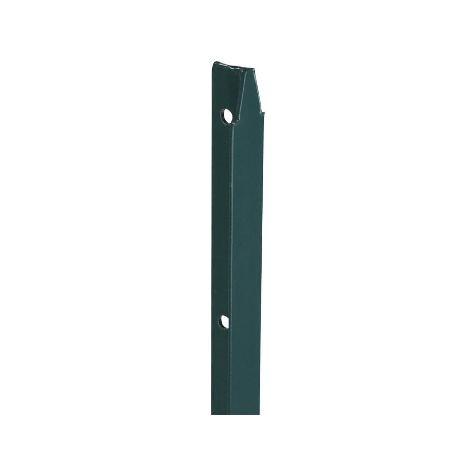 Piquet de clôture simple en T plastifié vert Filiac - H.0,75 m - Section 30 x 30 mm