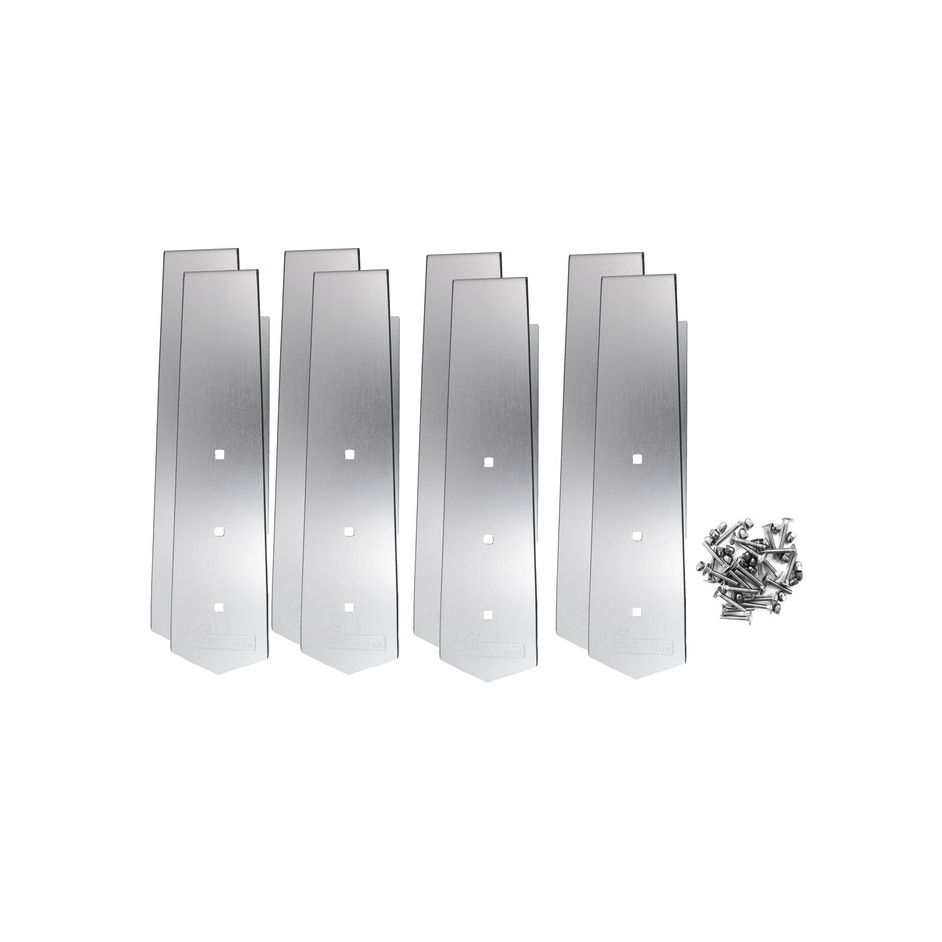 Set d'éléments de raccordement en aluminium de 135° - Ubbink - L. 32 cm - l. 8 cm