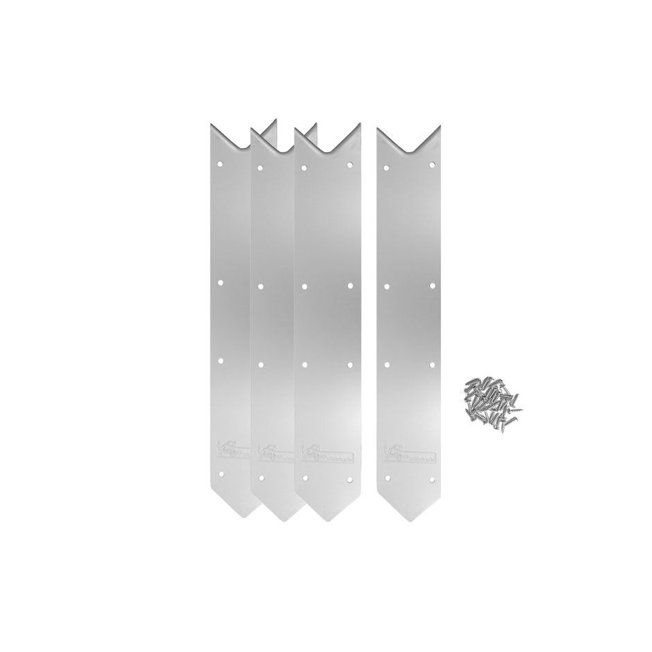 Set d'éléments de raccordement en aluminium de 45° - Ubbink - L. 45,30 cm - l. 7 cm