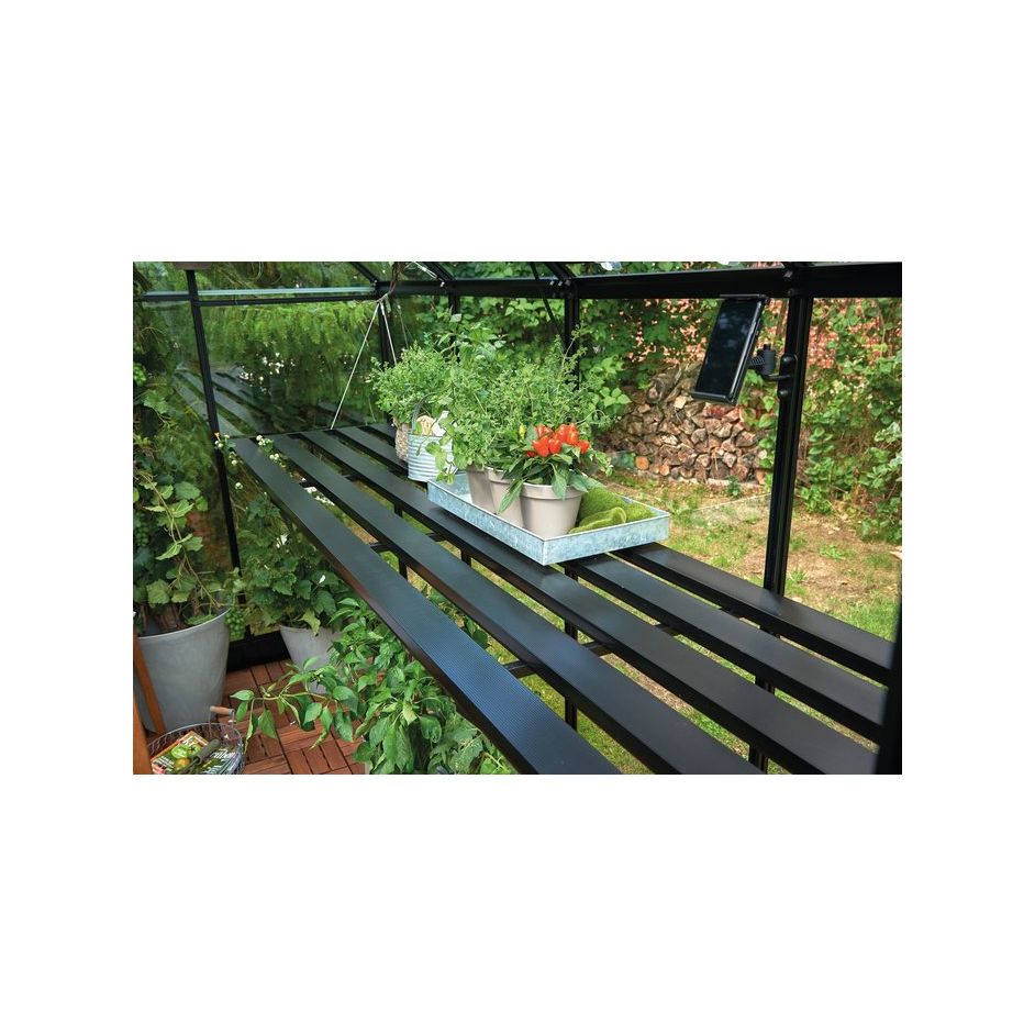 Table intégrée 15,2 m² - Orangerie - Juliana - Aluminium - Noir