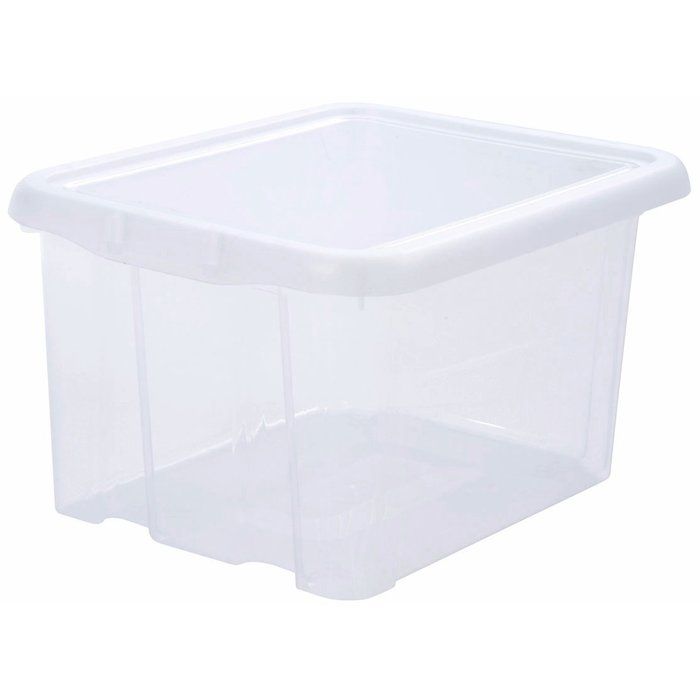 Bac de rangement EDA avec couvercle - 18L