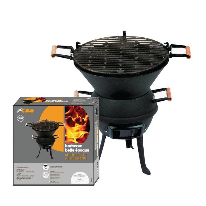 Barbecue rond fonte acier Belle Époque - Cao Camping