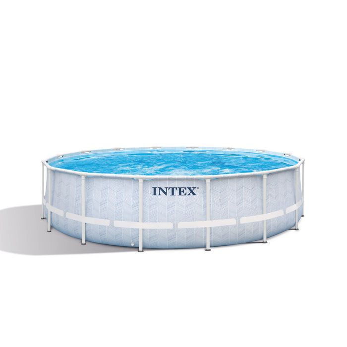 Piscine tubulaire ronde Chevron Intex - Ø 4,88 x H.1,22 m