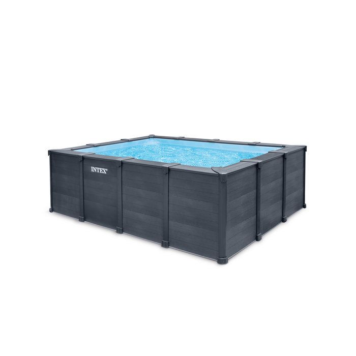 Piscine composite rectangulaire Graphite Intex - 4 x 3 x H.1,24 m