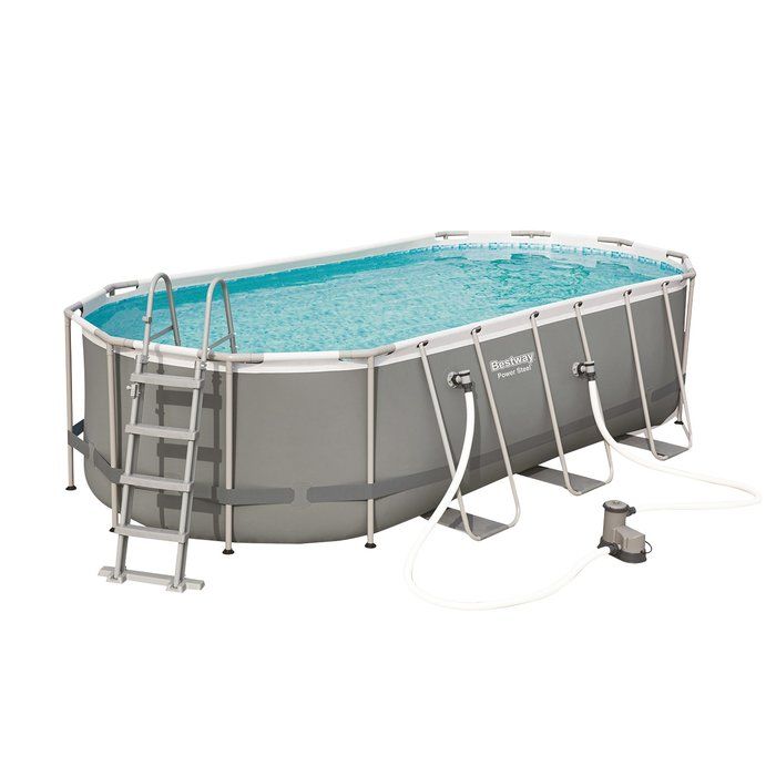 Piscine tubulaire ovale Power Steel Bestway
