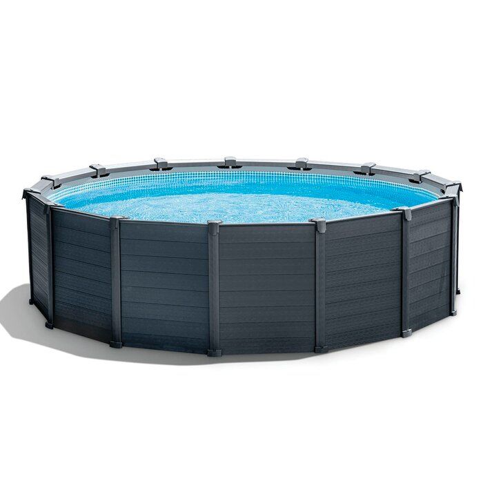 Piscine composite ronde Graphite Intex - Ø 4,78 x H.1,24 m