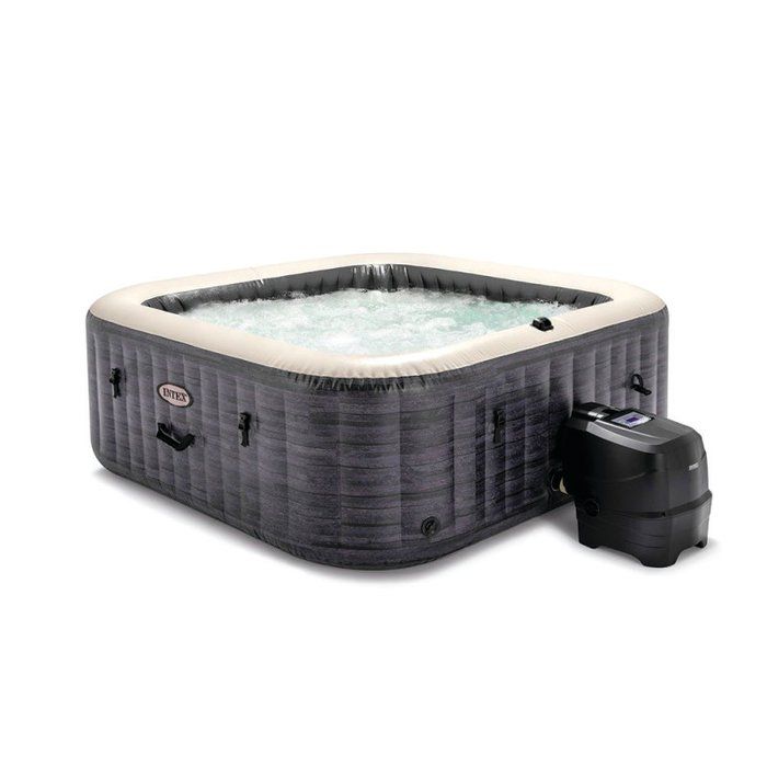 Spa gonflable carré Ardoise Intex - 4 places