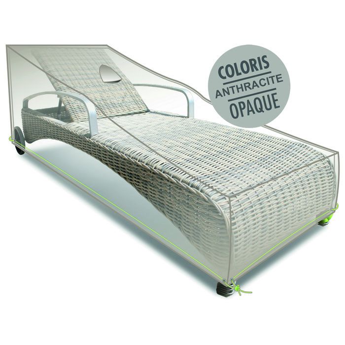 Housse Cover'air Jardiline pour bain de soleil - 200 x 70 x H.60/30 cm