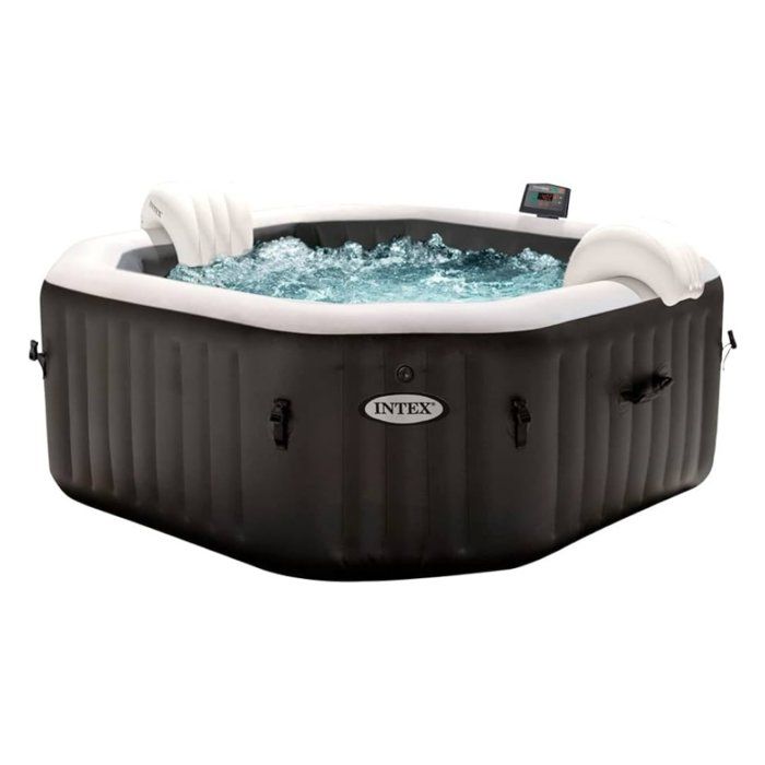 Spa gonflable octogonal - Carbone - Intex - H. 71 cm