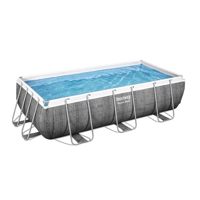 Piscine tubulaire rectangulaire Power Steel Bestway