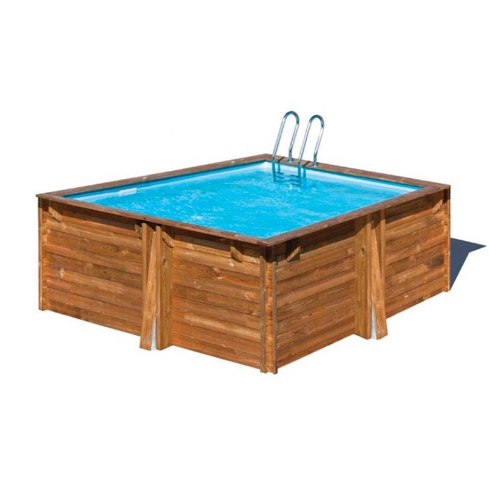 Piscine bois carrée Carra - 3,05 x H. 1,19 m