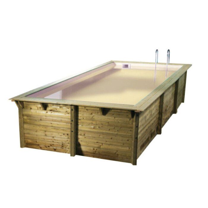 Piscine bois Azura Ubbink - 4,30 x 3,00 x H. 1,26 m