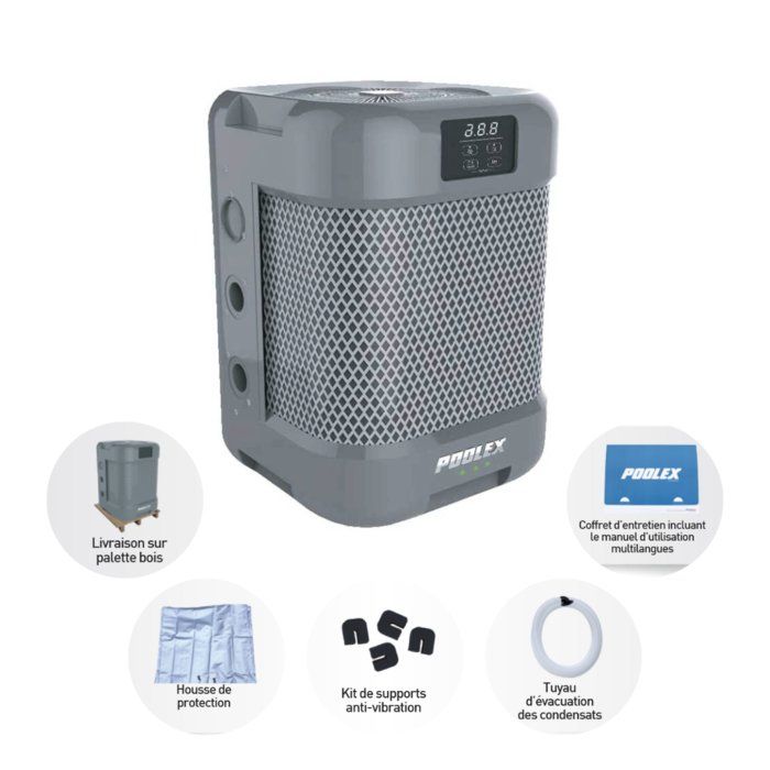 Pompe à chaleur Q-Line 9 kW - Poolex - de 40 à 50m³