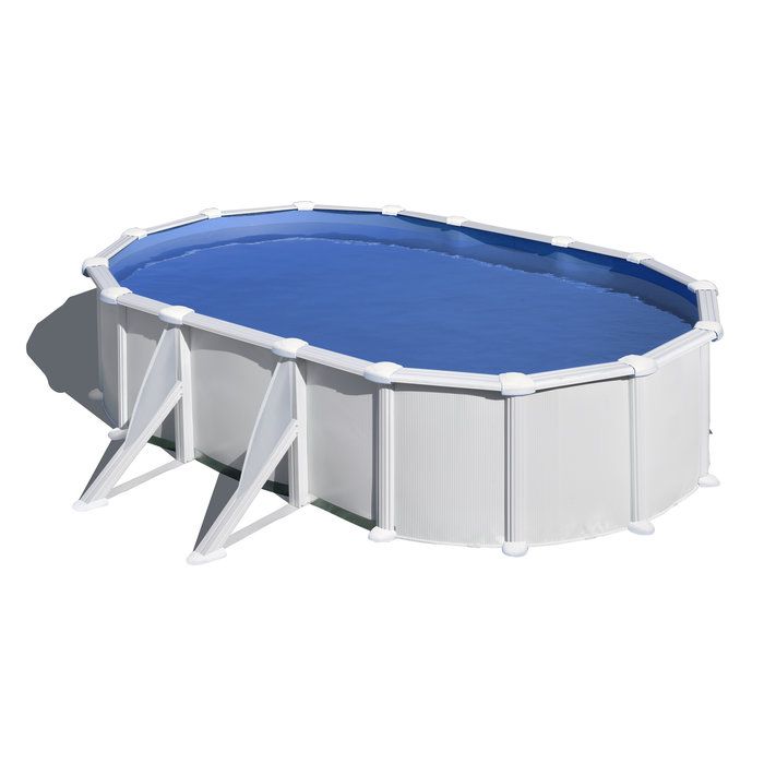 Piscine acier ovale Atlantis - 6,10 x 3,75 x H.1,30 m