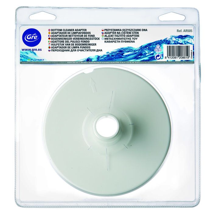 Adaptateur pour prise balai sur skimmer Gre - Ø 16 cm