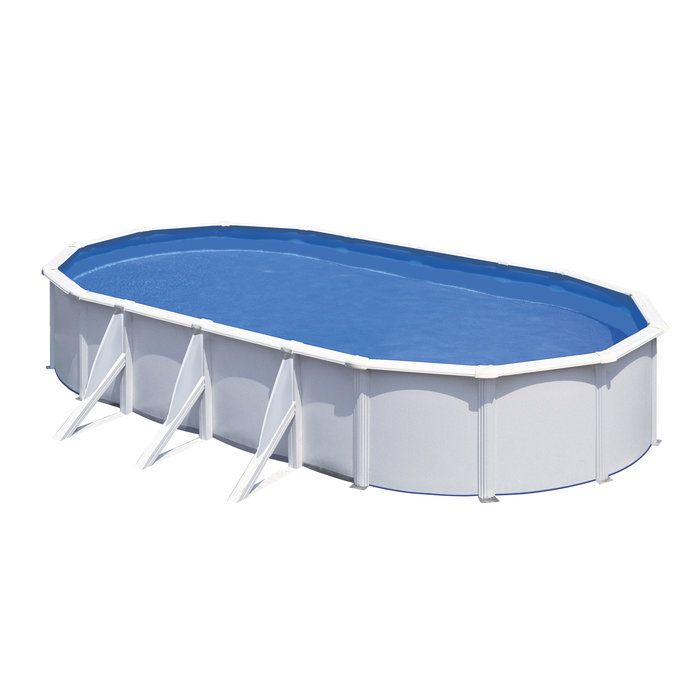 Piscine acier ovale Fidji - 7,30 x 3,75 x H.1,20 m