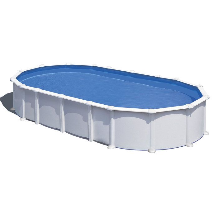 Piscine acier ovale Haiti - 7,30 x 3,75 x H.1,30 m
