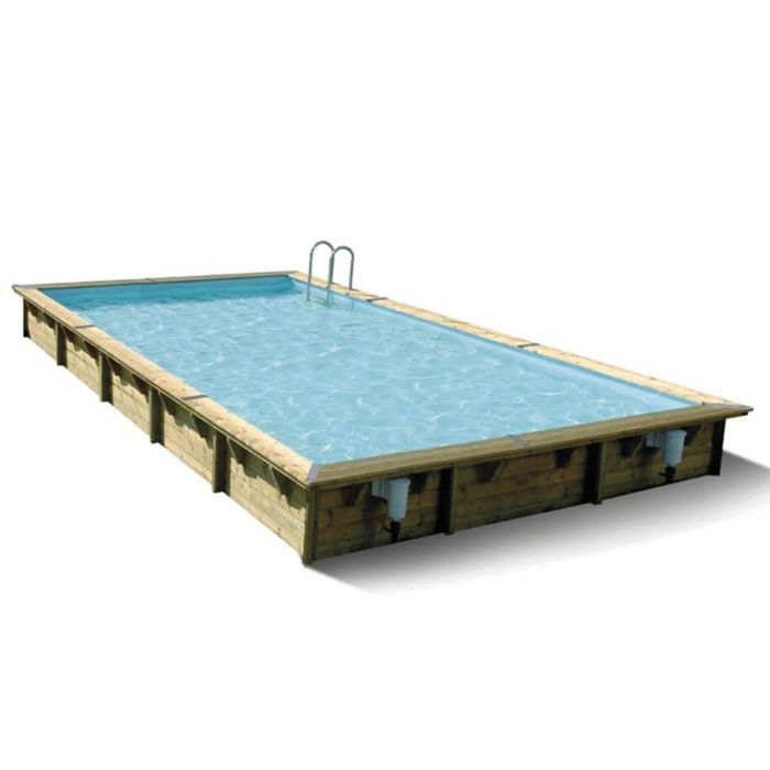 Piscine bois Linéa Ubbink - 8,00 x 5,00 x H. 1,40 m