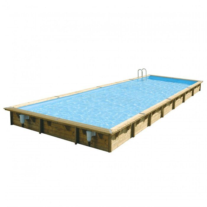 Piscine bois Linéa Ubbink - 11,00 x 5,00 x H. 1,40 m