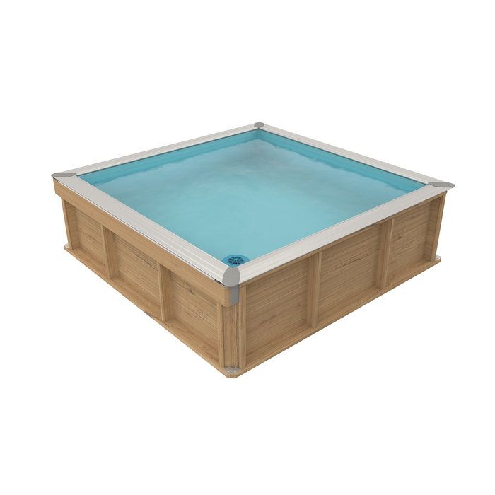 Piscine bois carrée Pistoche - 2,00 m x H. 0,68 m - Procopi