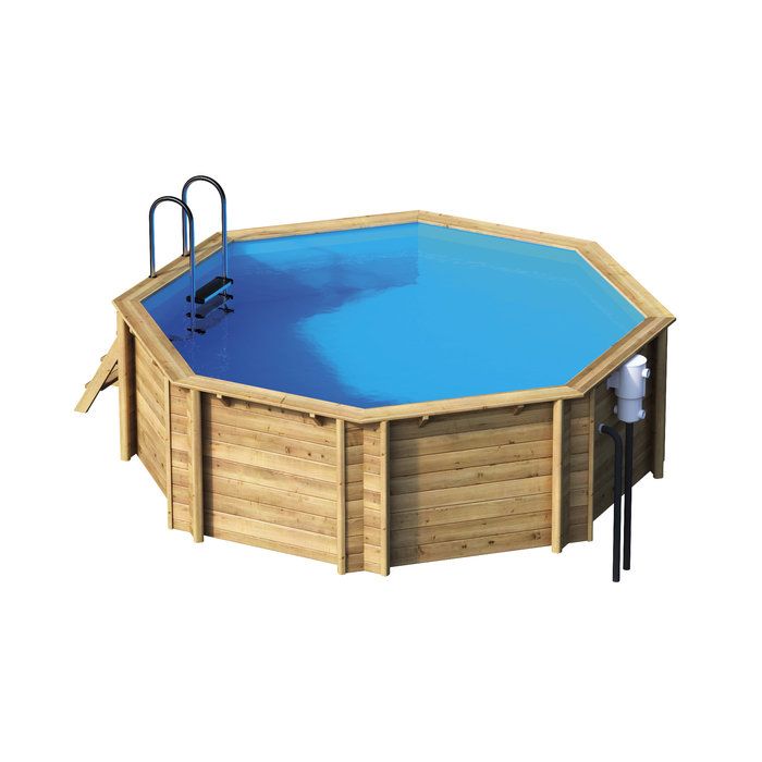 Piscine bois ronde Tropic Octo 414 - Ø 4,14 x H. 1,20 m