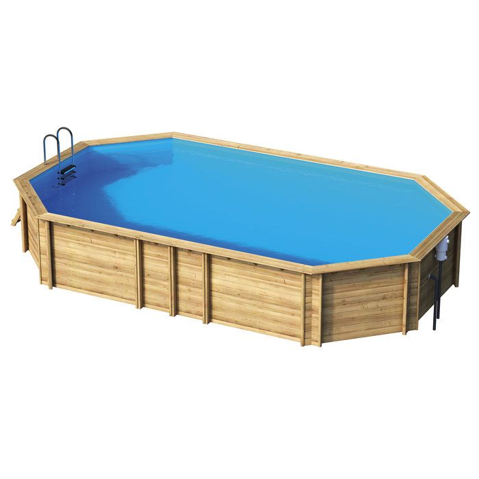 Piscine bois Weva Octo+ - longueur de 6,40 à 8,40 m