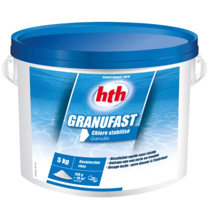 Chlore stabilisé Granufast - Hth - 5 kg