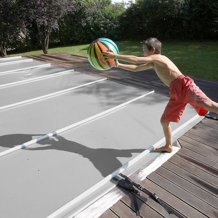 Bâche à barres pour piscine bois Pool'n Box - Procopi