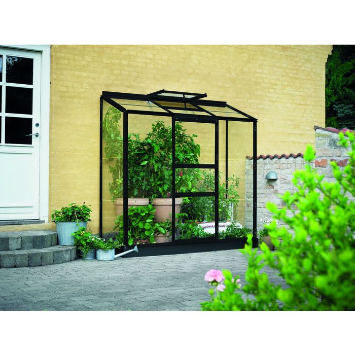 Serre Altan 3 Halls - 1,33 m² - Verre horticole - Noir