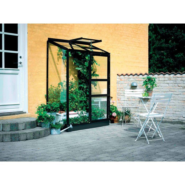 Serre Altan 2 Halls - 0,91 m² - Verre horticole - Noir