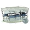 Housse Cover'air Jardiline pour table + chaises 8-10 p - 290 x 130 x H.70 cm