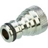 Nez de robinet laiton nickelé Capvert - Filetage 15 x 21 mm