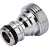 Adaptateur mâle laiton nickelé Capvert - Filetage 15 x 21 mm