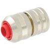 Raccord rapide stop d'arrosage laiton nickelé Capvert - Ø 15 mm