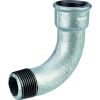 Coude grand rayon 90° mâle / femelle Capvert - Filetage 20 x 27 mm