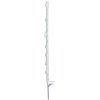 Piquet plastique bêche renforcée blanc Chapron Lemenager - 8 isolateurs - H.1,5 m