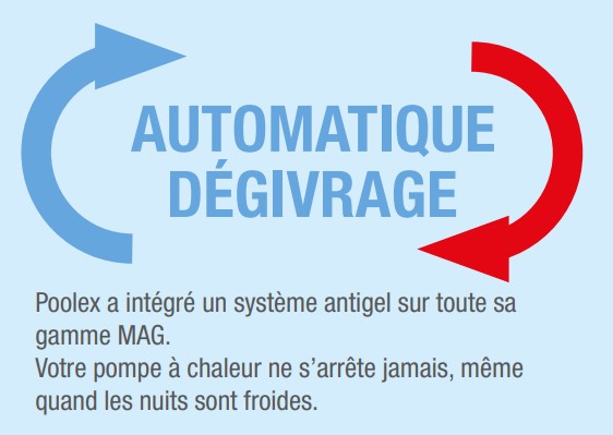 Logo Poolex Dégivrage automatique