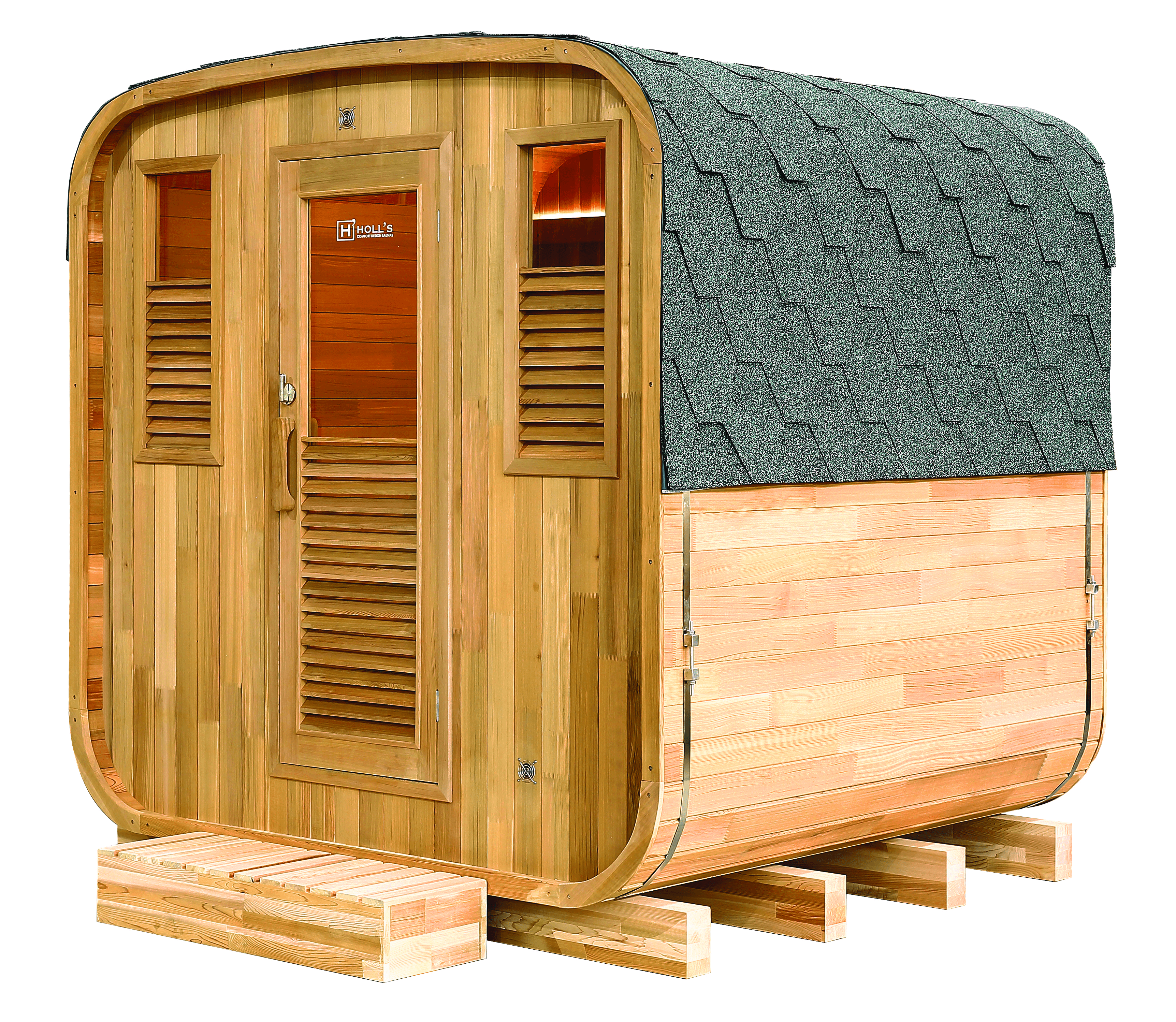 Photo d'ambiance Sauna d'extérieur Gaïa Nova 3/6 places - Holl's