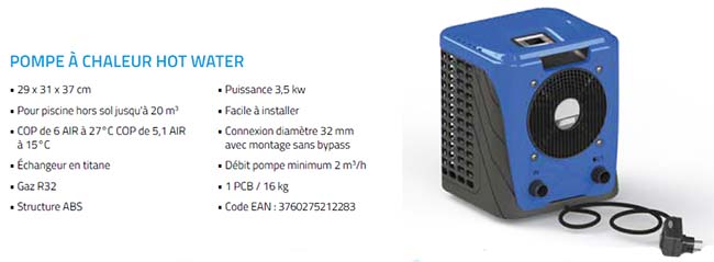 Caractéristique pompe à chaleur