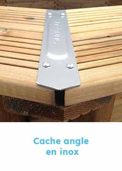 Cache angle Inox