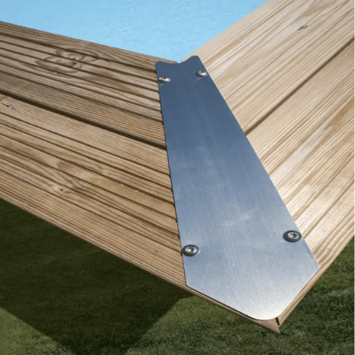 Cache margelles et angles en inox Cache margelles et angles en inox