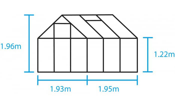 Dimension de la serre Popular halls avec structure en acier