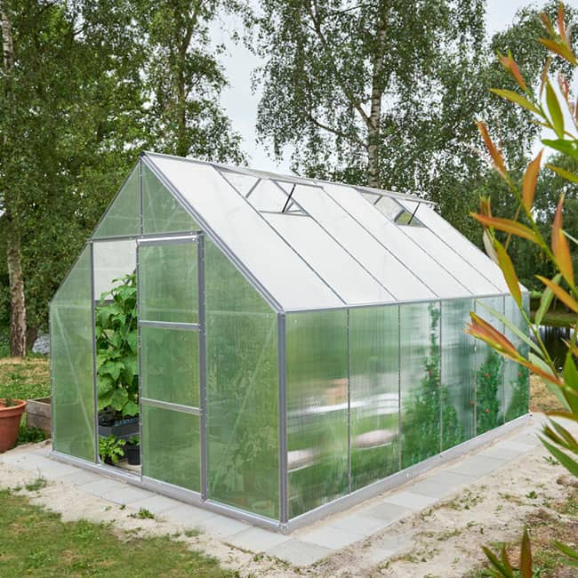 Serre de jardin en polycarbonate Universal Halls 9,9m²