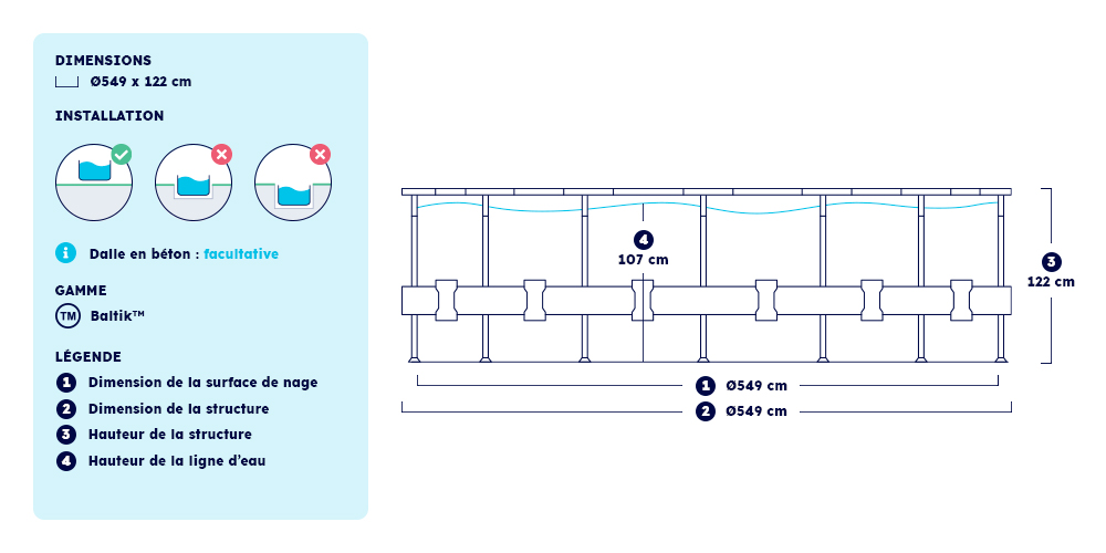 Montage piscine Baltik Intex