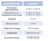 Description et montage piscine Graphite