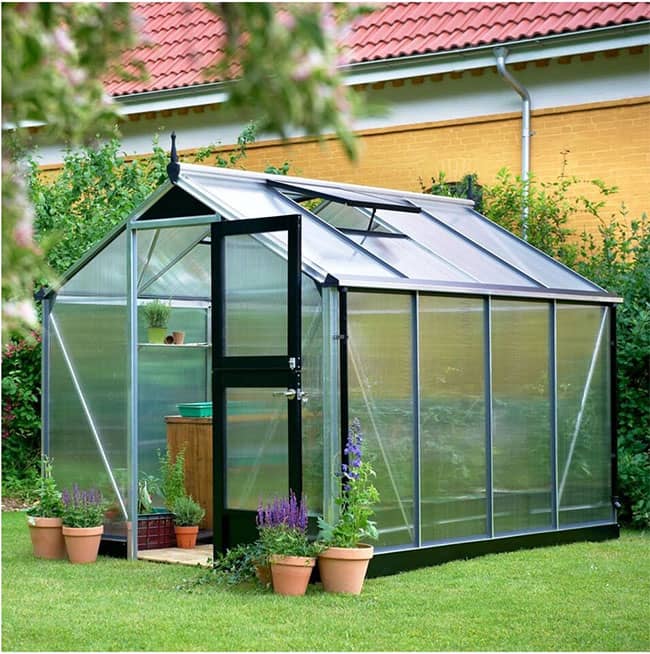 Serre de jardin en polycarbonate Compact Juliana 5 m² noir