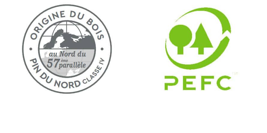 Origine du bois, pin du nord Orignie du bois de qualité supérieur